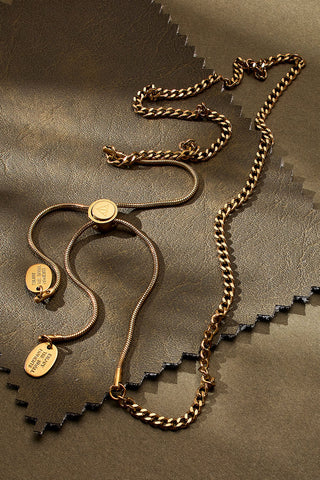 hit the curb chain adjustable necklace