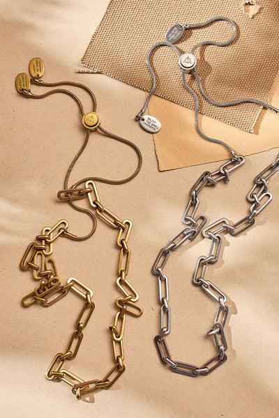 holding it all together chain adjustable necklace – Air & Anchor