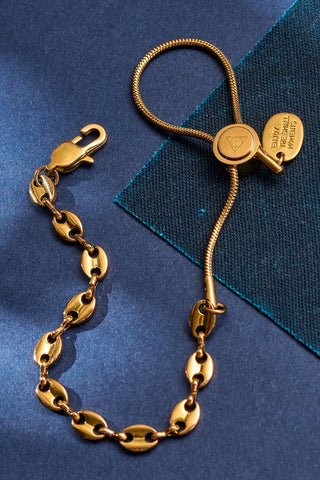 this little piggy chain adjustable bracelet