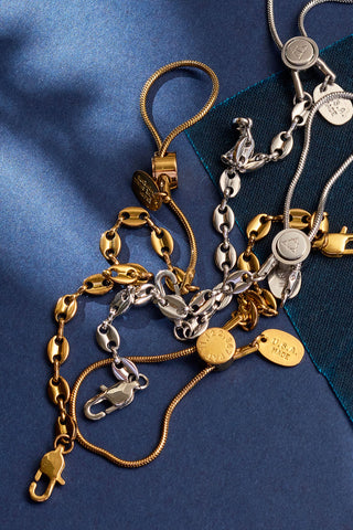 this little piggy chain adjustable bracelet