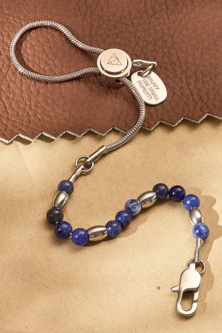 tiny treasure adjustable beaded gemstone bracelet