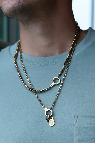 Linked Up Close Cuff Keeper Necklace