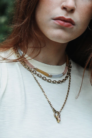 Linked Up Close Cuff Keeper Necklace
