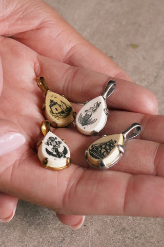 Scratch the Surface Scrimshaw Charm