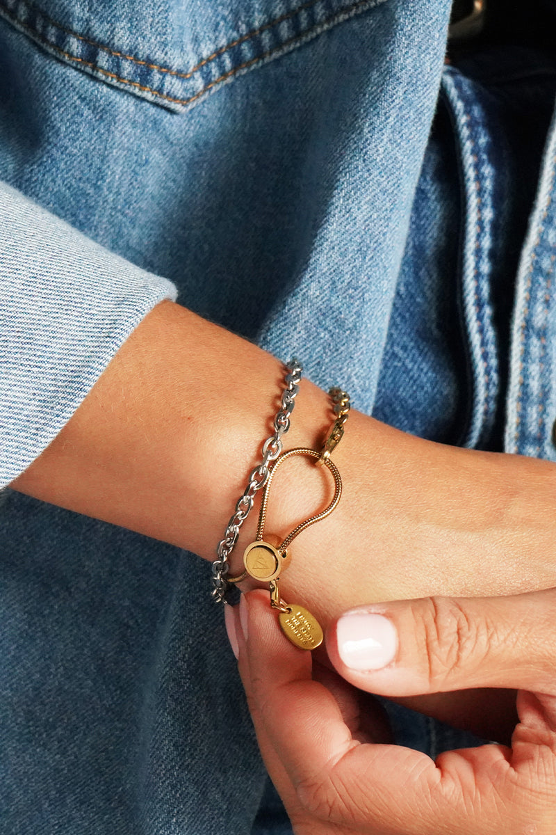 linked up close adjustable chain bracelet
