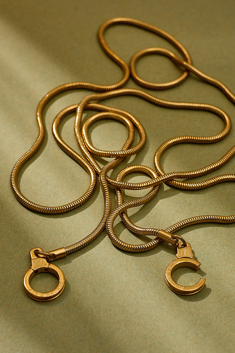 What Goes Around Comes Around Necklace w/ Double Cuff Keepers