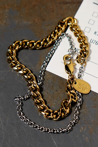 Double Standard Wrap Chain Bracelet