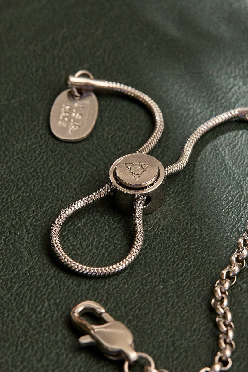 round link chain adjustable bracelet