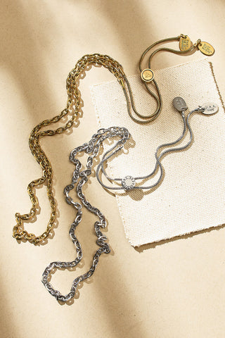 linked up close chain adjustable necklace
