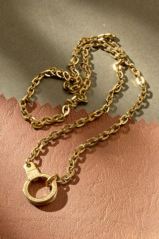 Linked Up Close Cuff Keeper Necklace