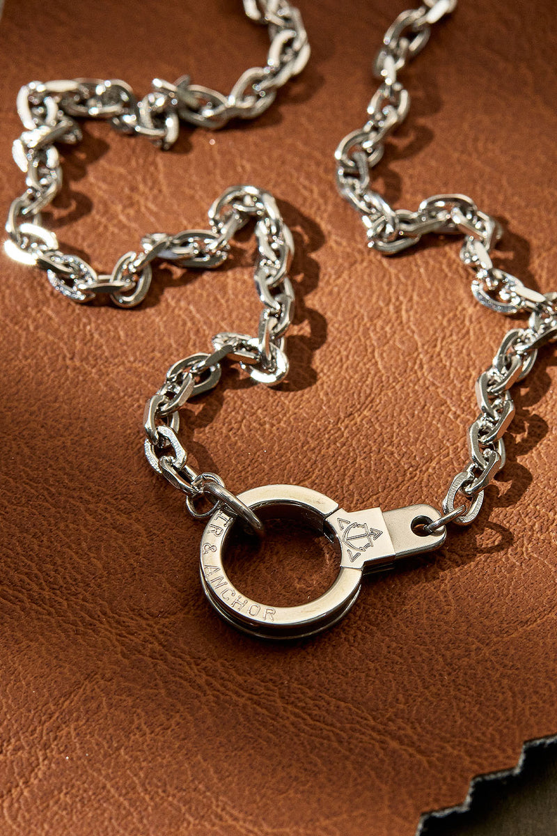 Linked Up Close Cuff Keeper Necklace