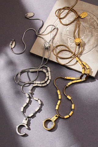 pull some strings adjustable cuff keeper necklace