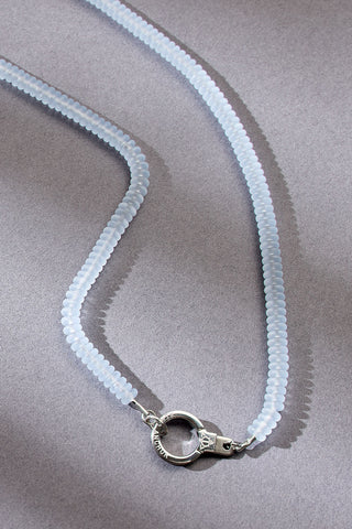 all in a row beaded necklace with cuff keeper