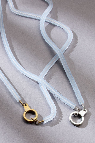 all in a row beaded necklace with cuff keeper