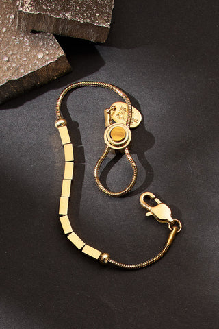 pull some strings adjustable bracelet with tiger’s eye