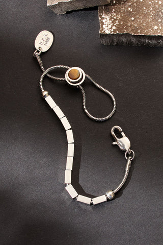 pull some strings adjustable bracelet with tiger’s eye