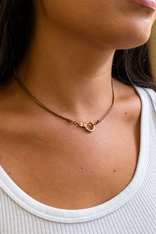 No. 102 Bristol Chain Mini Cuff Keeper Necklace