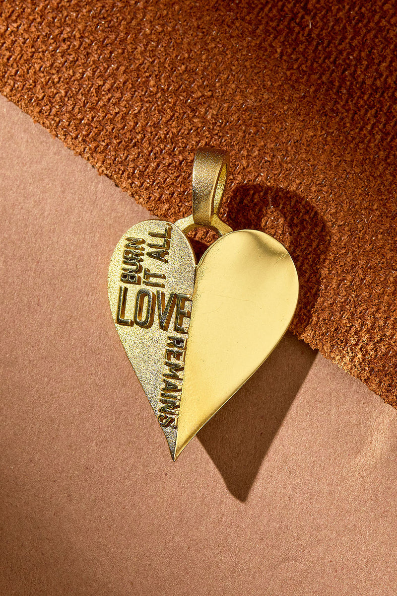 Through the Fire Heart Charm