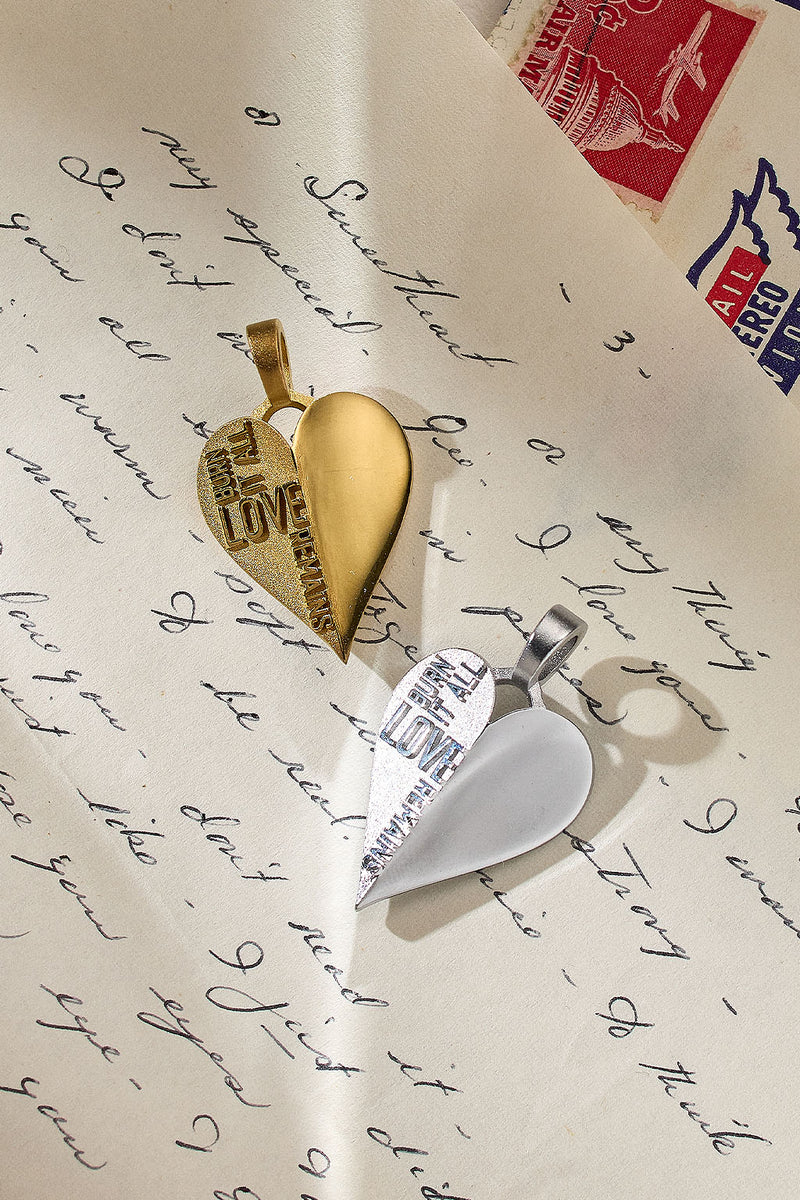 Through the Fire Heart Charm