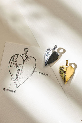 Through the Fire Heart Charm