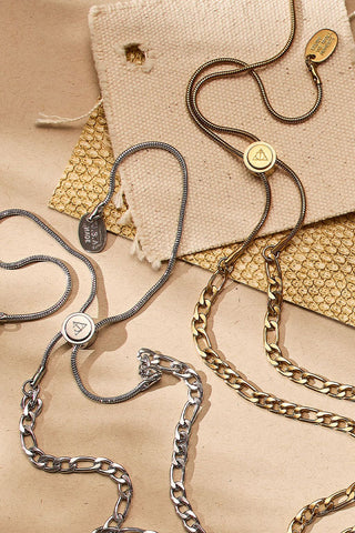 between here & gone chain adjustable necklace