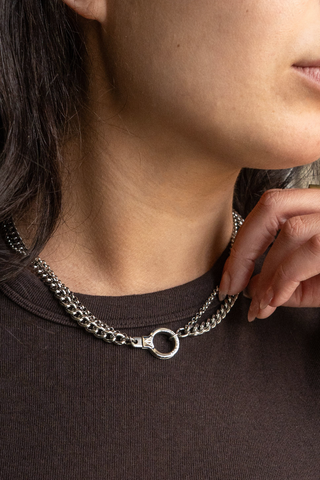 Double Standard Cuff Keeper Necklace