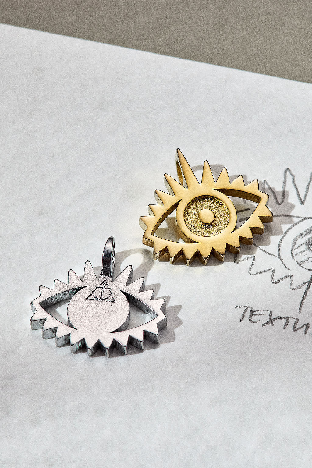 Keep An Eye Out Silver Charm — Symbolic Pendant – Air & Anchor