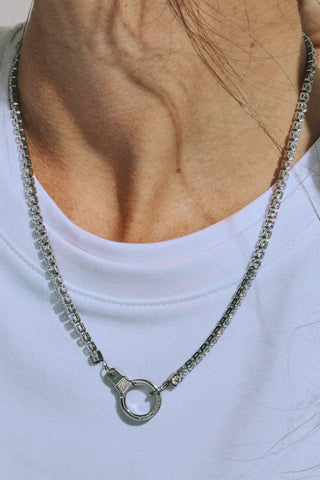 free play tennis necklace with cuff keeper