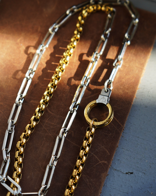 Chain Reaction Wrap Cuff Keeper Necklace