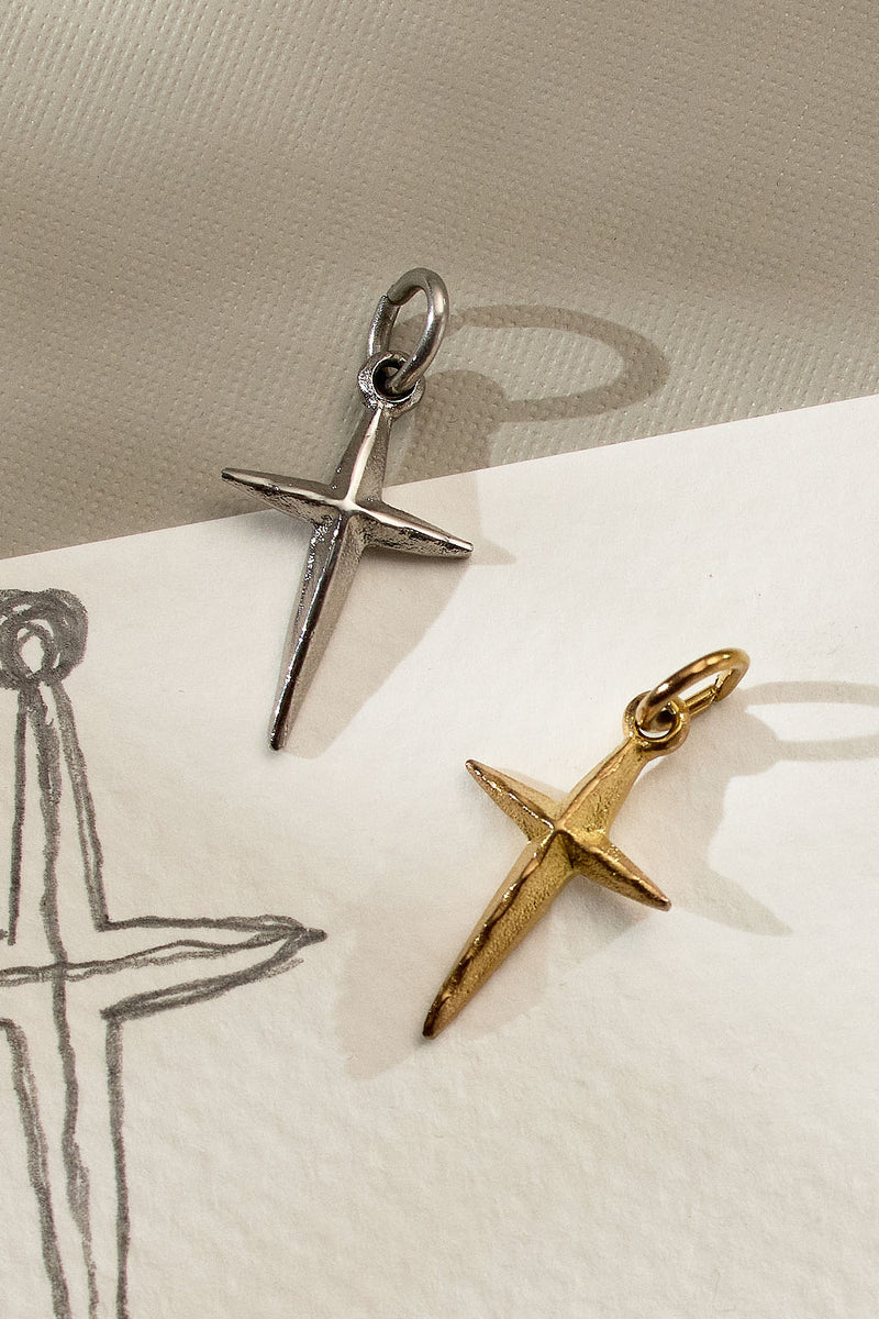Hold Steady Cross Charm