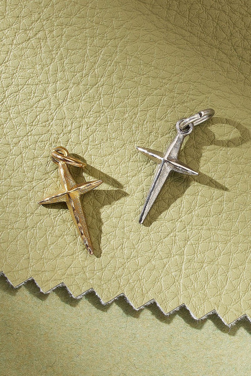 Hold Steady Cross Charm