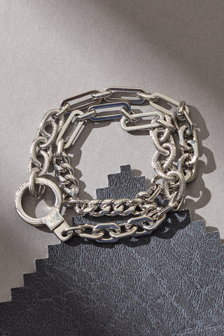 The Long Road Patchwork Chain Wrap Bracelet