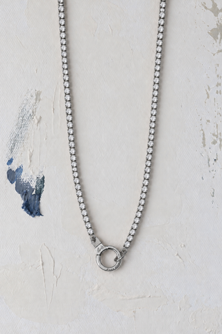free play tennis necklace with cuff keeper