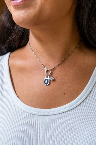 No. 103 Riverpoint Chain Mini Cuff Keeper Necklace