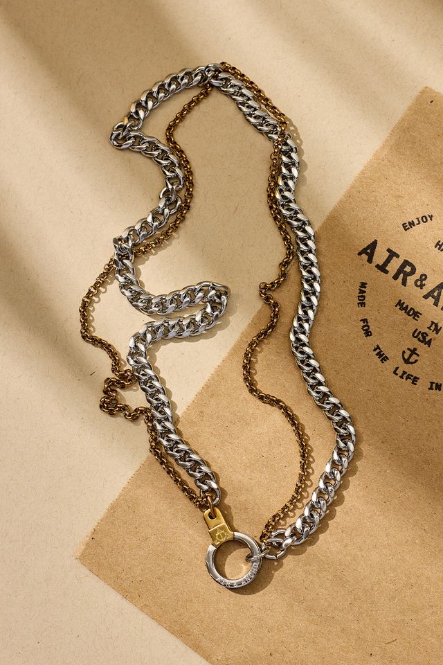 Double Standard Cuff Keeper Necklace