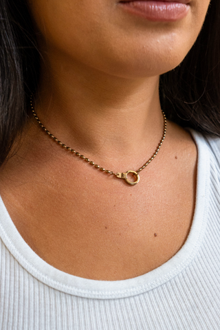 No. 101 Slater Chain Mini Cuff Keeper Necklace
