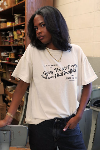 Enjoy the Sh*t that Matters Staple Tee