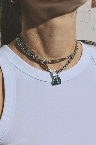 the space between crystal pendant