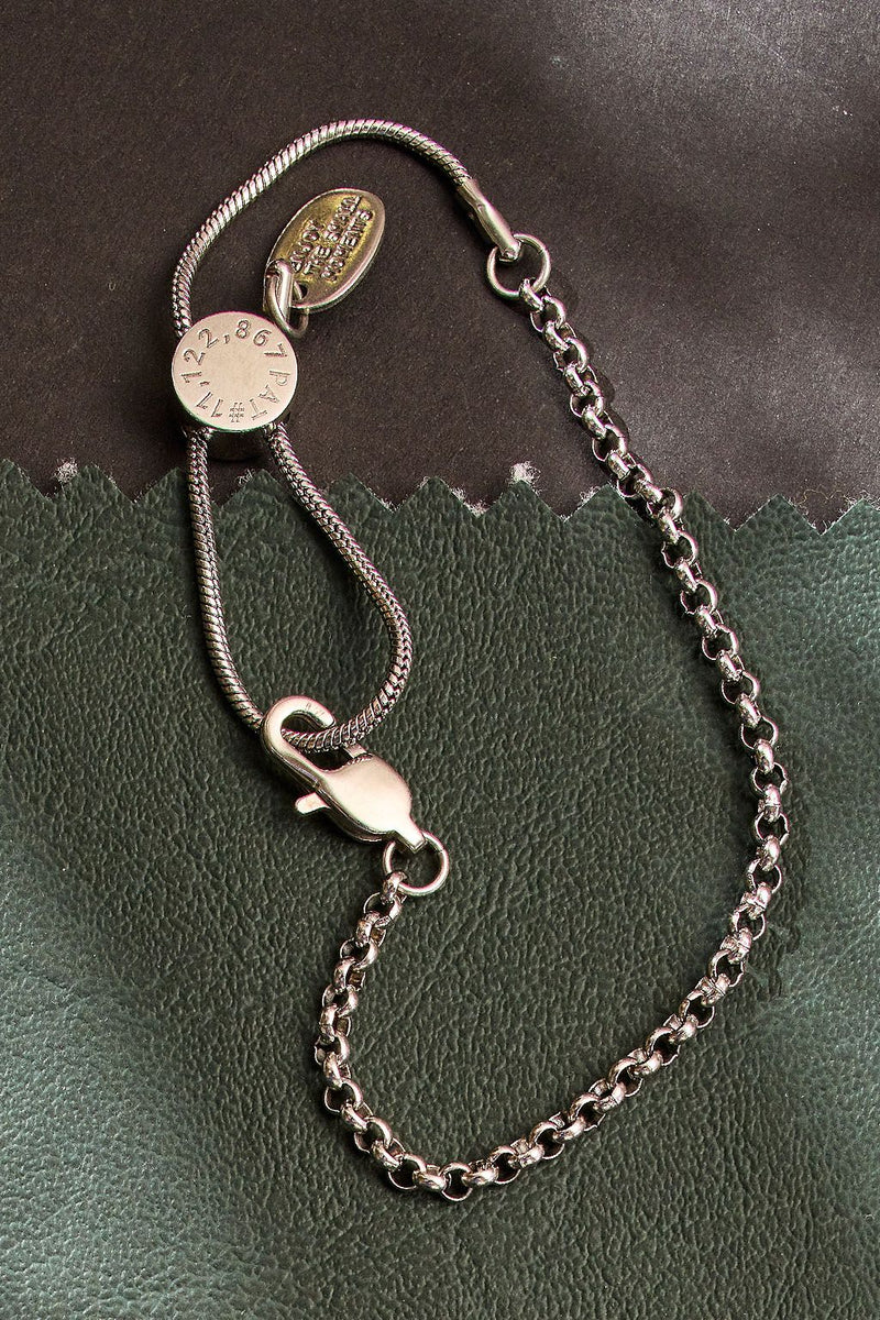 round link chain adjustable bracelet