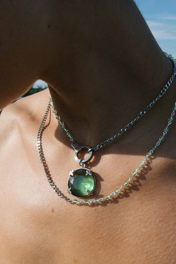The Grass Is Always Greener Necklace with Cuff Keeper