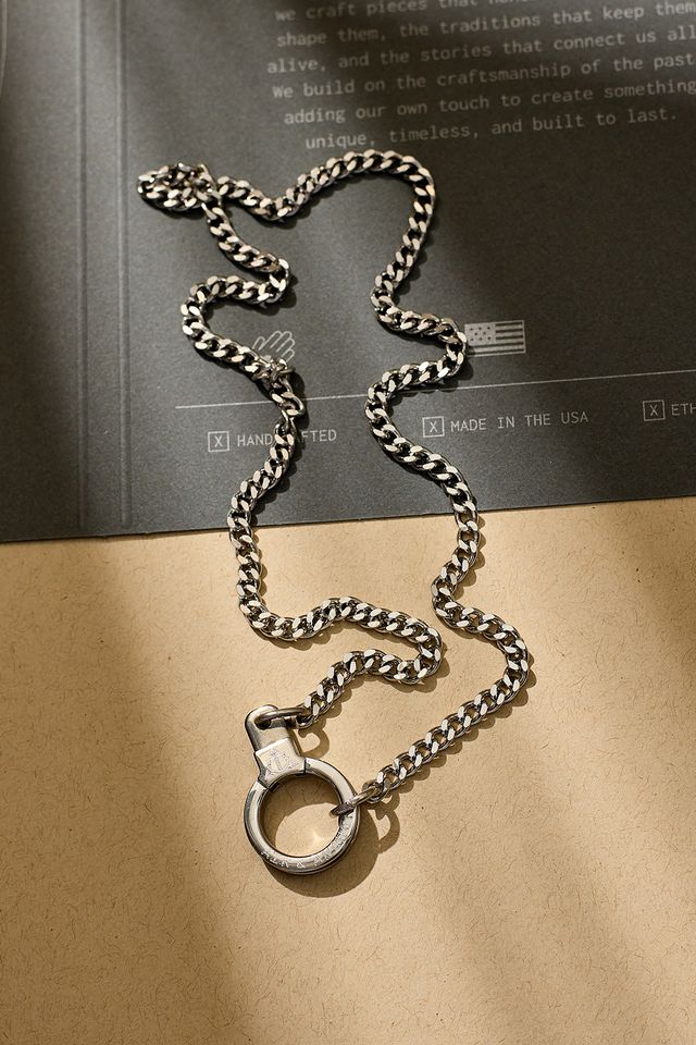 Hit the Curb Chain Cuff Keeper Necklace