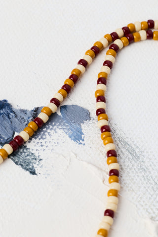 repeat after me beaded necklace