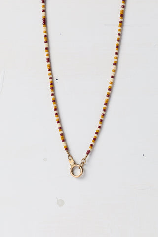 repeat after me beaded necklace