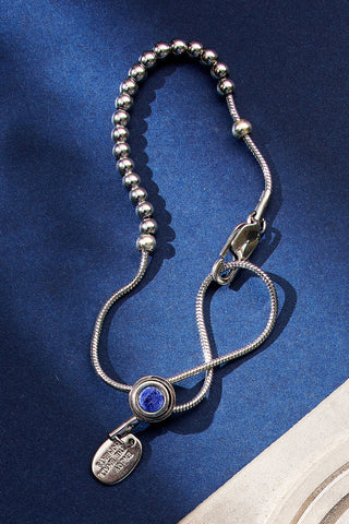 string theory adjustable bracelet with sodalite
