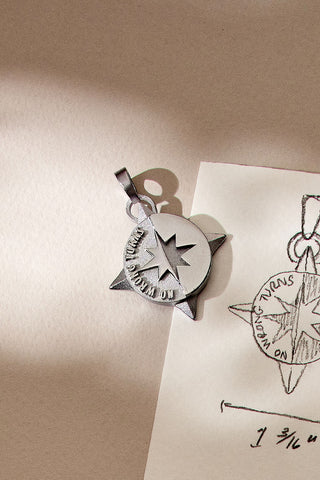 No Wrong Turns Compass Charm