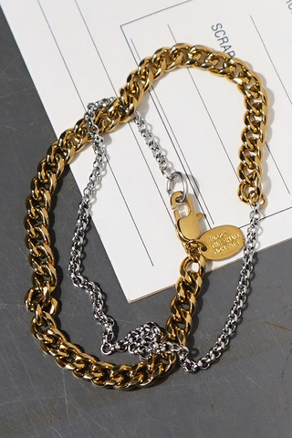Double Standard Wrap Chain Bracelet