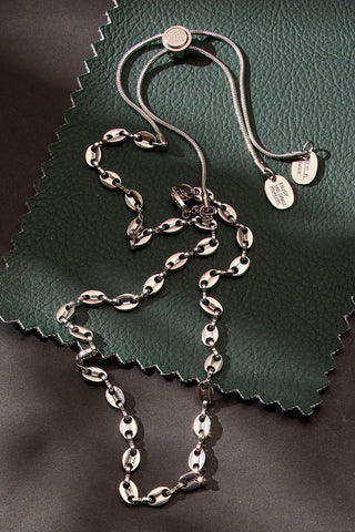 this little piggy chain adjustable necklace