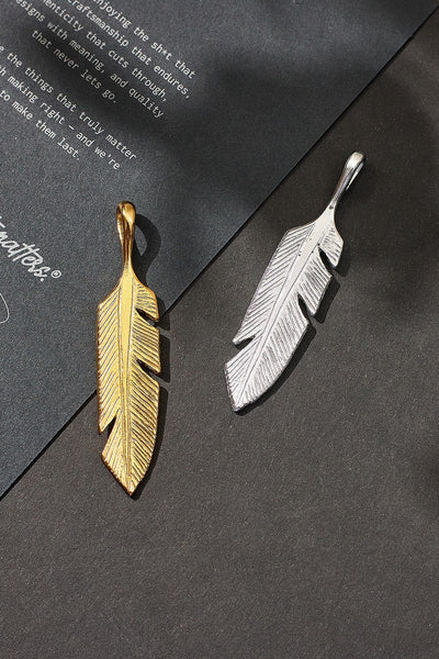 Lucky john's Feather pendant 先金 商品詳細｜セミオーダーバック等を販売 ラッキージョンズストア