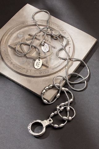 all strung up adjustable cuff keeper necklace