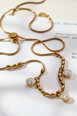 how it always goes adjustable necklace